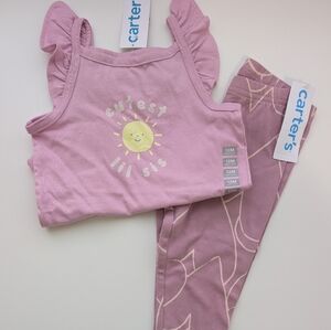 Carter's Pink Baby Set with Sun Graphic